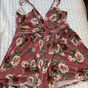 Floral print romper
